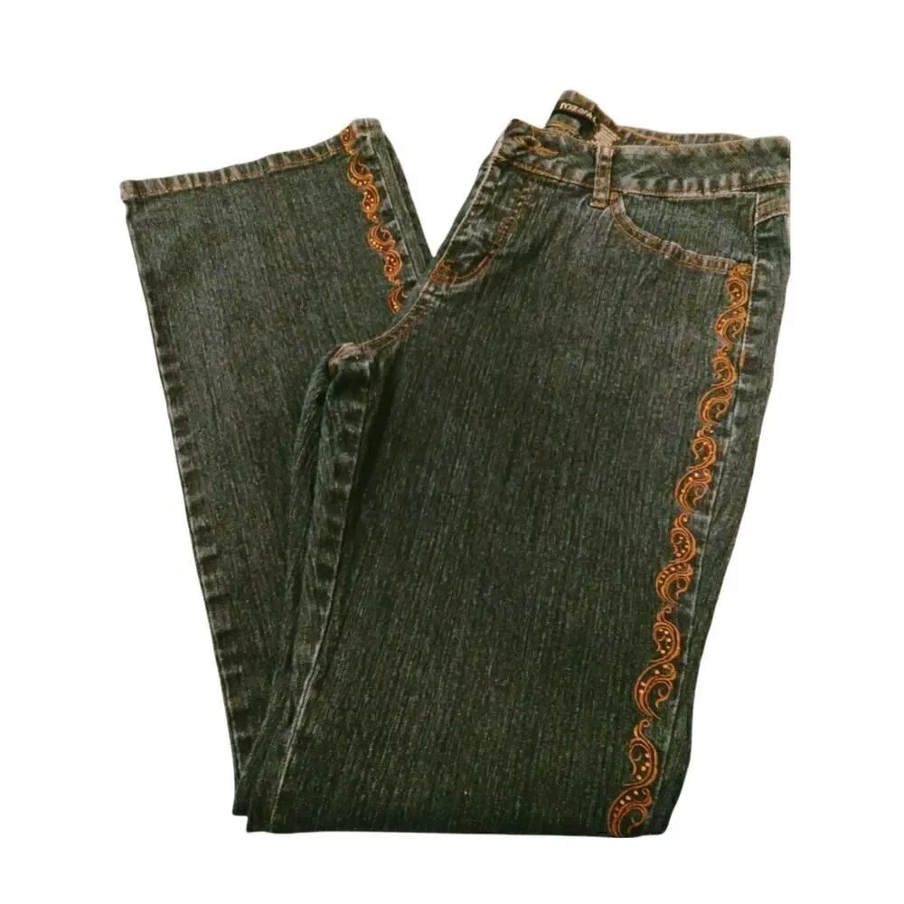Roz & Ali Womens Pre-owned Designer Jeans - Dark Blue - sz. 10